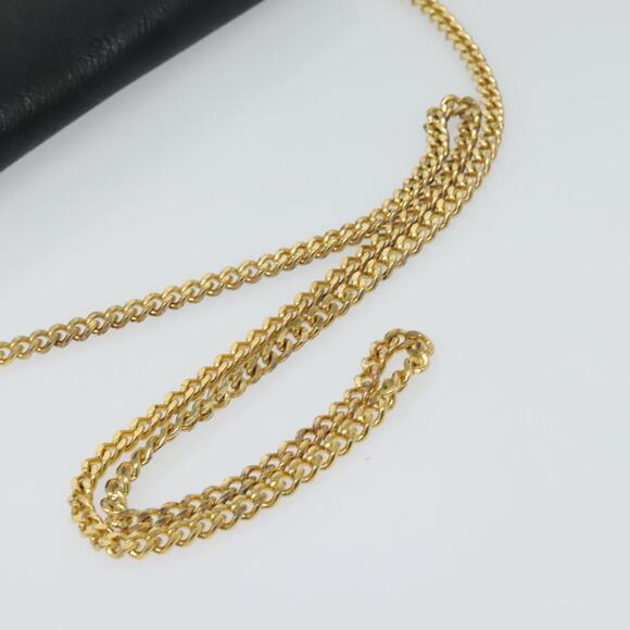 DIOR Honeycomb Canvas Chain Shoulder Bag Black Gold - Picture 7 of 12